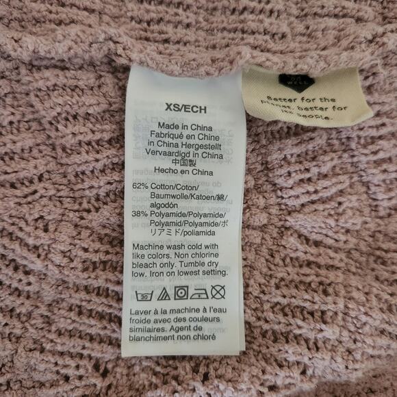 Madewell Crochet Sweater Tank Light Pink - XS - Picture 9 of 10
